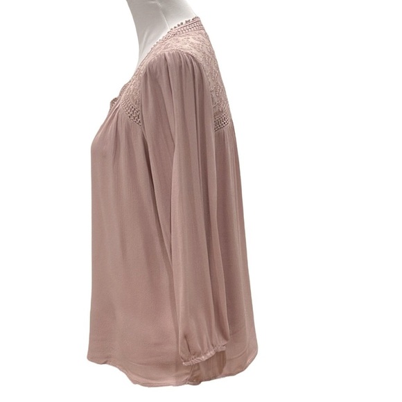 NWT Stitch Fix John Paul Richard Embroidered Mesh Swing Top SZ S - Picture 3 of 9